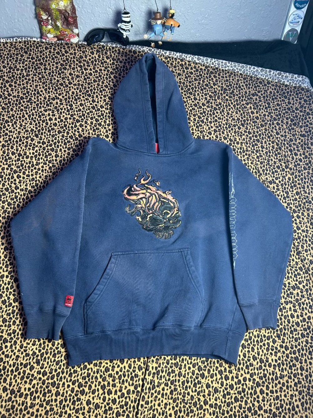 Y2K JNCO blue hoodie